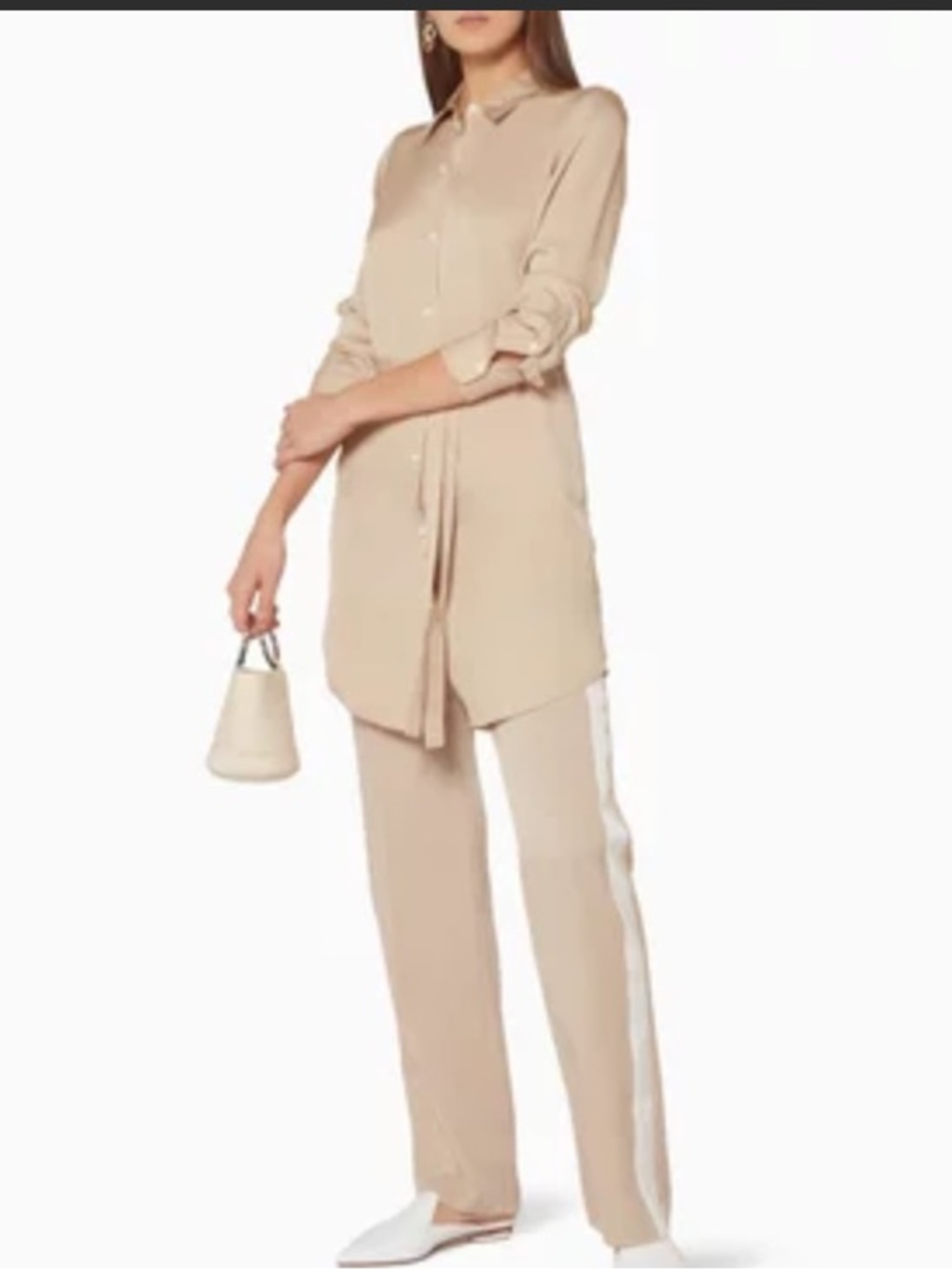 Theory silk shirt dress, Petite - Picture 3 of 10